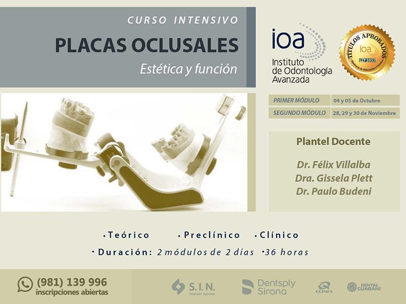 Curso Intensivo Placas Oclusales