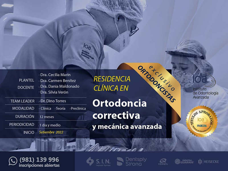 Curso de Residencia en Ortodoncia Correctiva y Mecánica Avanzada