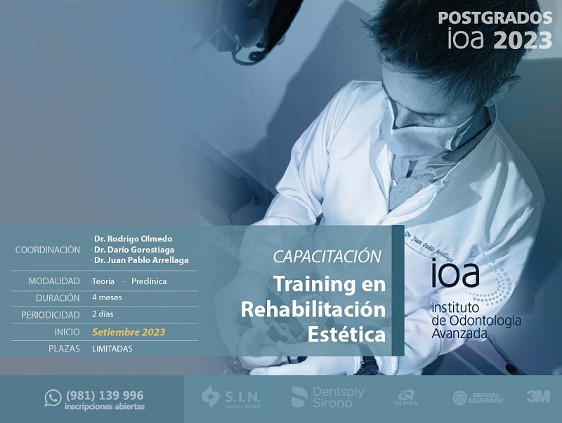 Curso de Capacitación Training en Rehabilitación Estética